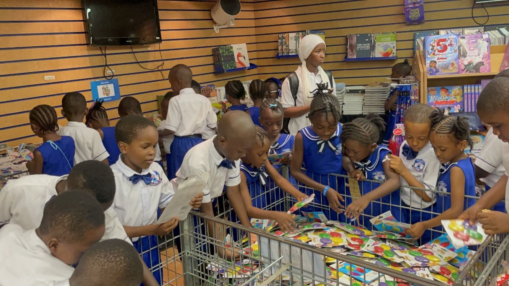 Looking at items on sale